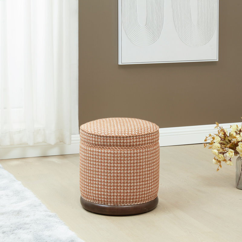 Fiorelli Round Boucle Ottoman, Brown