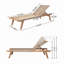 Chaise longue d'extérieur en corde (ensemble de 2)