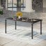 Anginette Rectangular Steel Outdoor Dining Table