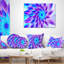 Pétales de fleurs bleues exotiques - coussin à imprimé floral-30718629-30718633