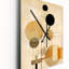 Horloge murale beige géométrique en mouvement I - formes abstraites-1080960851