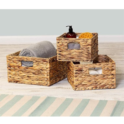 Moraga 3 Piece Wicker/Rattan Basket Set