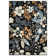 Black Multi Garden Floral Area Rug