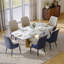 Chaise de salle à manger en similicuir avec accoudoirs Silva-1429740062