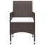 Vidaxl Garden - 1 table x 4 chaises x 4 coussins de siège - table rectangulaire