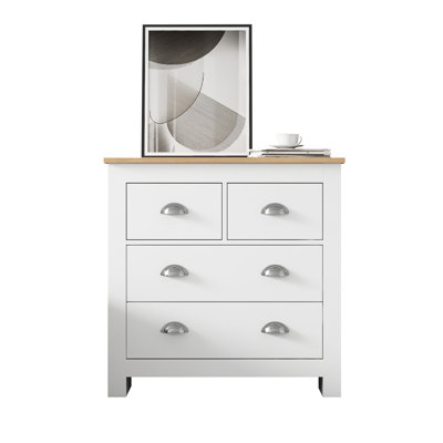 Rily 80cm W Solid + Manufactured Wood Bedside Table
