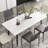Goras Extendable Stone Top Metal Base Dining Table-922574663