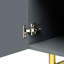 60" modern elegant 4-door sideboard gold metal handle buffet cabinet,buffet cabinet,office credenza Tolga-175177156