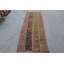 Tapis de couloir kurde antique en laine bleu antique