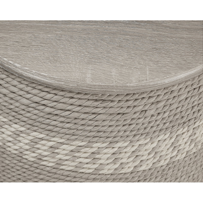 Table de bout Adalius Drum, Gris
