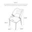 Fauteuil à dossier en cuir de luxe moderne