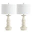 Ensemble de lampes de table blanches 29 po Almaden