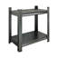 Tablette de séparation réglable, bibliothèque en métal, support de rangement vertical de bureau, noir, assemblage requis