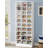 25.6 Inches 10-Tier White Wooden Shoe Storage Cabinet-8223462