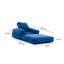Fauteuil futon large de 35,4 po Elvin-1280276598