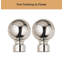 160cm Straight Tension Shower Curtain Rod & Hook Set-1840061477