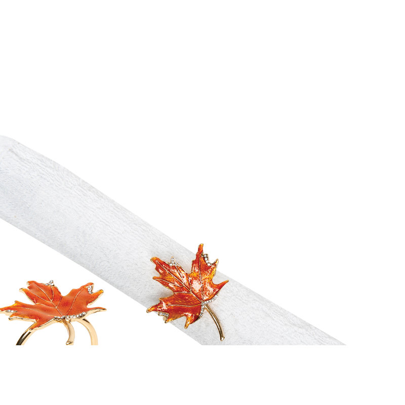 Ensemble de 4 rondelles de serviette Maple Leaf