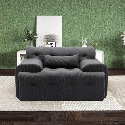 Kapedes Tufted Upholstered Oversized Accent Chair