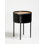 Modern Industrial Side Table, Black, 15.8 x 22.0 x 15.8 inches | 100% Metal Frame (2 mm Thickness) & 100% MDF Top (0.7 inches Thick) | Stylish & Durable Design for Living Room, Bedroom & Office Use