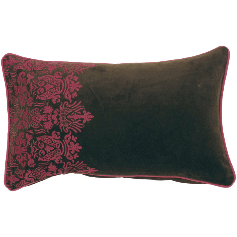 Damask Cotton Throw Pillow, Pillow Cover Only - No Insert