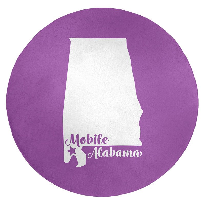 Tapis de poly-chenille en polyester mobile alabama