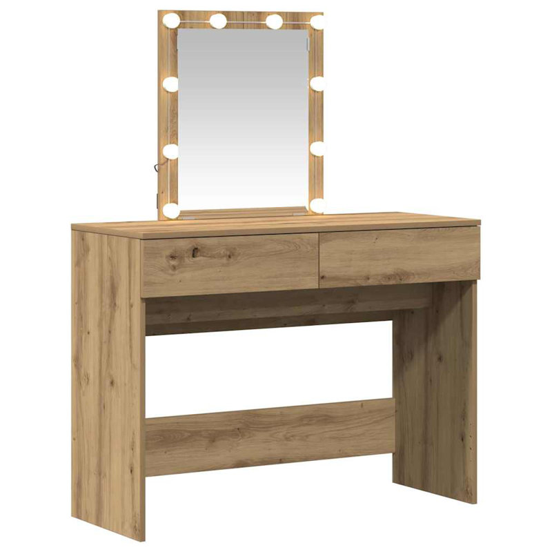 Dressing Table Artisan 100 X 40 X 130 Cm Engineered Wood, Oak