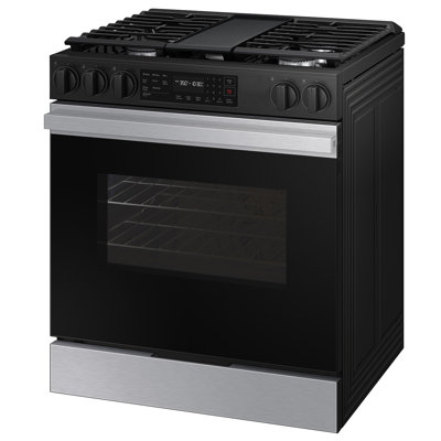 Samsung Bespoke Smart Slide-In Gas Range 6.0 cu. ft. with Air Fry and Precision Knobs