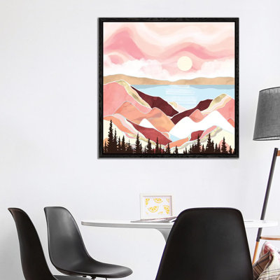 Autumn Lake Sunrise - Print on Canvas