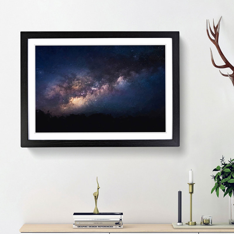 Universe in Abstract Vol.41 in Abstract - Picture Frame Graphic Art Print, 48cm H x 65cm W x 2cm D, Black Framed
