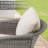 Outdoor Swivel Rocking Wicker Chairs Set Of 2, PE Rattan Patio Glider Chairs With Beige Cushions For Porch Or Backyard