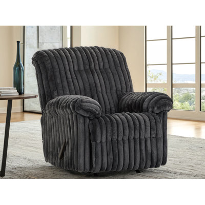  450 Upholstered Recliner, Mondo Charcoal