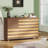 55"Buffet Sideboard Cabinet Storage: Versatile Kitchen Storage Cabinet With Hand Carved Craftsmanship Featuring 2 Drawers And 3 Doors, This Piece Doubles As A Coffee Bar Console With Adjustable Shelve-1154011745