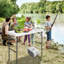 Geatano Rectangular Metal Folding Outdoor Camping Table , 45'' in. W 23'' in. D