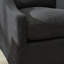 Fauteuil demi-tonneau pivotant rembourré de 28 po de largeur-464413037
