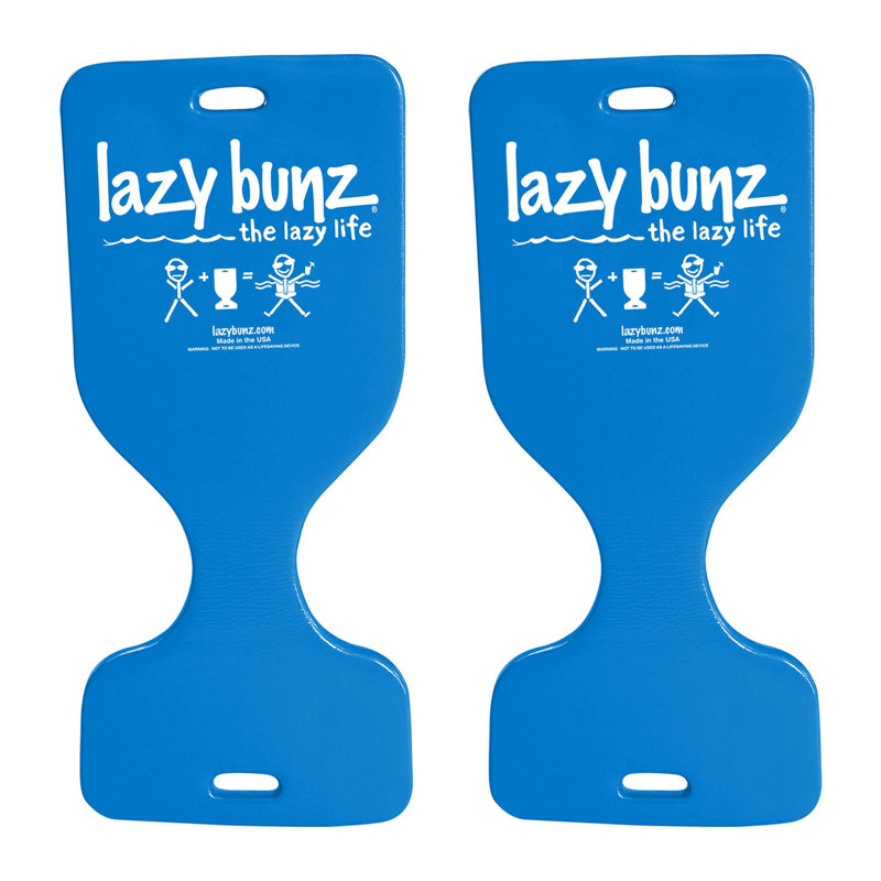 TRC Recreation Lazy Bunz Foam Water Saddle Swimming Pool Float, Blue (2 Pack), Bahama Blue