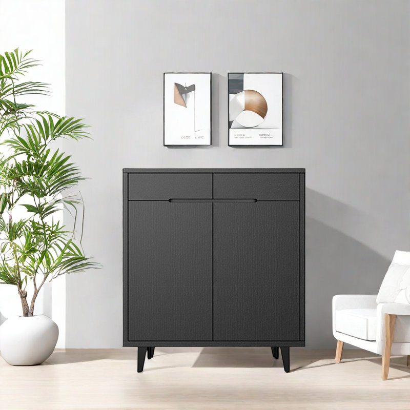 Modern Simple Shoe Cabinet Side Cabinet 20 Pair Shoe Storage Cabinet