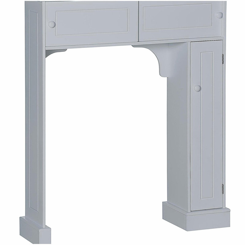 Armoire de rangement au-dessus de la toilette avec tablettes réglables, support de toilette