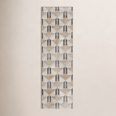Solage Charcoal Geometric Rug