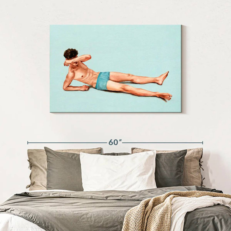 Leisha Blue Beach Boy, H 30 po x l 45 po