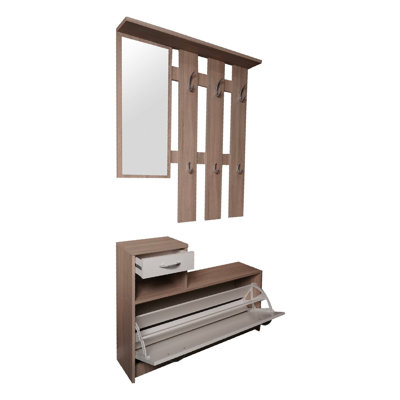 Emilce Hall Tree 100cm Wide with Bench