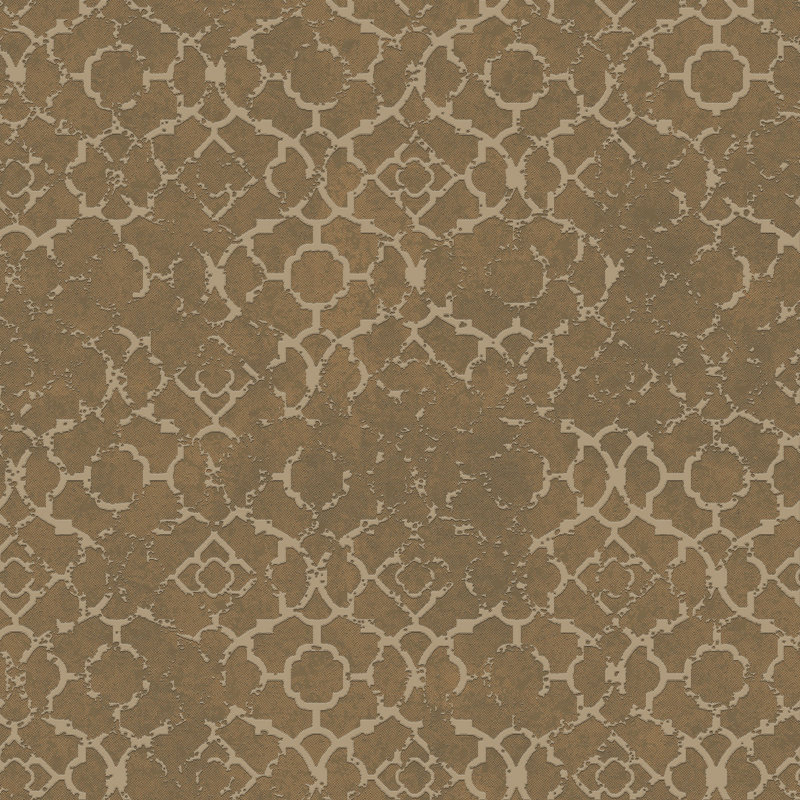Emporium 10m x 53cm 3D Embossed Metallic Finish Wallpaper Roll, Gold