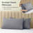 Luxclub 3 PC Light Gray Twin Silky Soft Cooling Extra Deep Pocket Performance Sheet Set-123418264-123418291