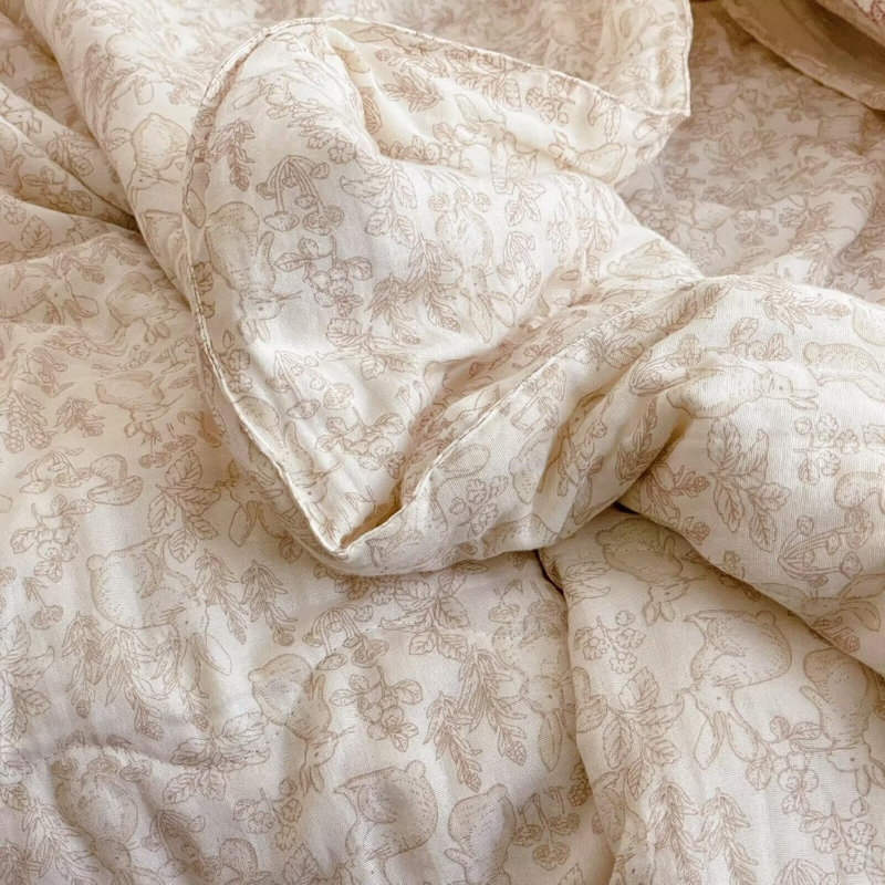 Mignon courtepointe / couverture en coton 2 couches