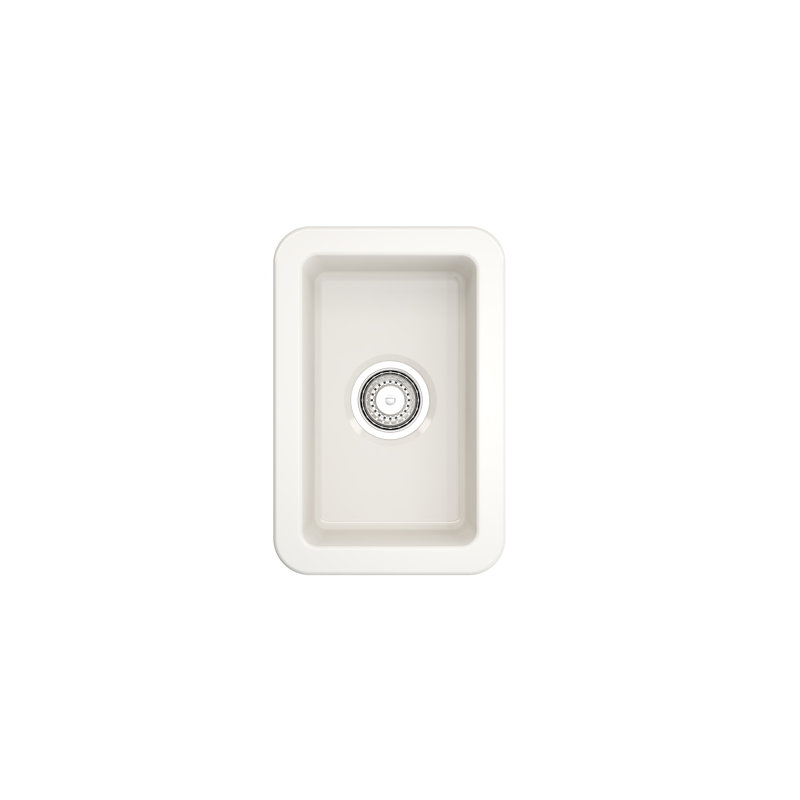 12'' L Kitchen Sink, Biscuit