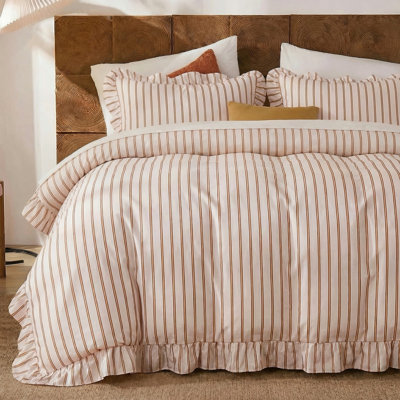 Cotton Twill Striped Comforter