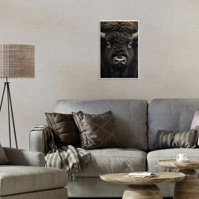 Bison Portrait Close Up Wall Plaque, design by Creative Studio