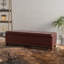 Repose-pieds avec rangement, grand banc de rangement pour repose-pieds de 51 pouces, banc rembourré à l'extrémité du lit avec couvercle à charnières, tabouret long pour repose-pieds dans la chambre du salon
