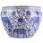 Blue And White Porcelain Fishbowl With Elephant Design-1127372360