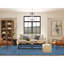 Tapis oriental tissé à la main, bleu, denim, de 10 pi x 1 po x 14 po, de style moderne, tissé à la main 744B0FC6392A478EBEC9CE729179F301