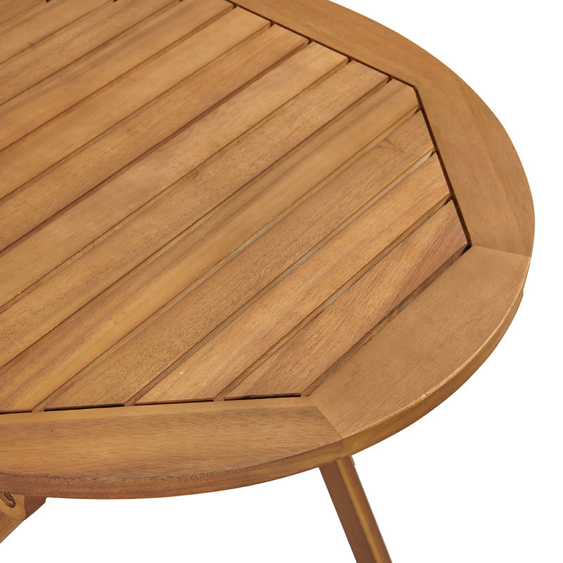 Ensemble table et chaises pliantes Cabot d'Alaterre Furniture - Table ronde et 2 chaises